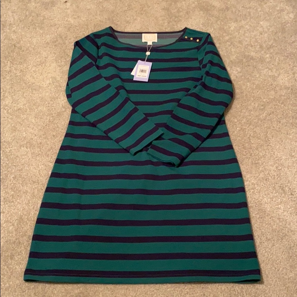 NWT Sail To Sable Striped Dress